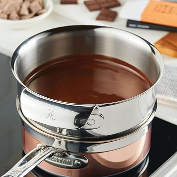 Hestan Provisions 3-Piece Stainless Steel Mixing Bowl Set 1.5qt, 3qt, and 4.75qt, Nesting Design