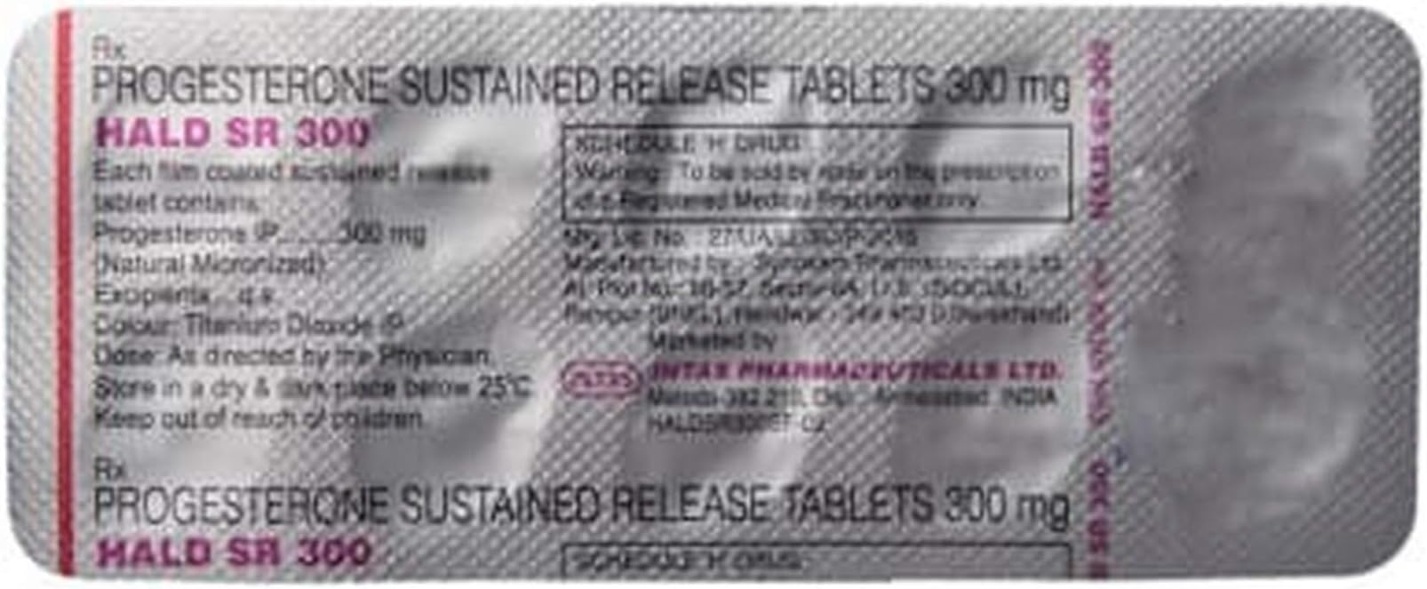 Hald SR 300 - Strip of 10 Tablets