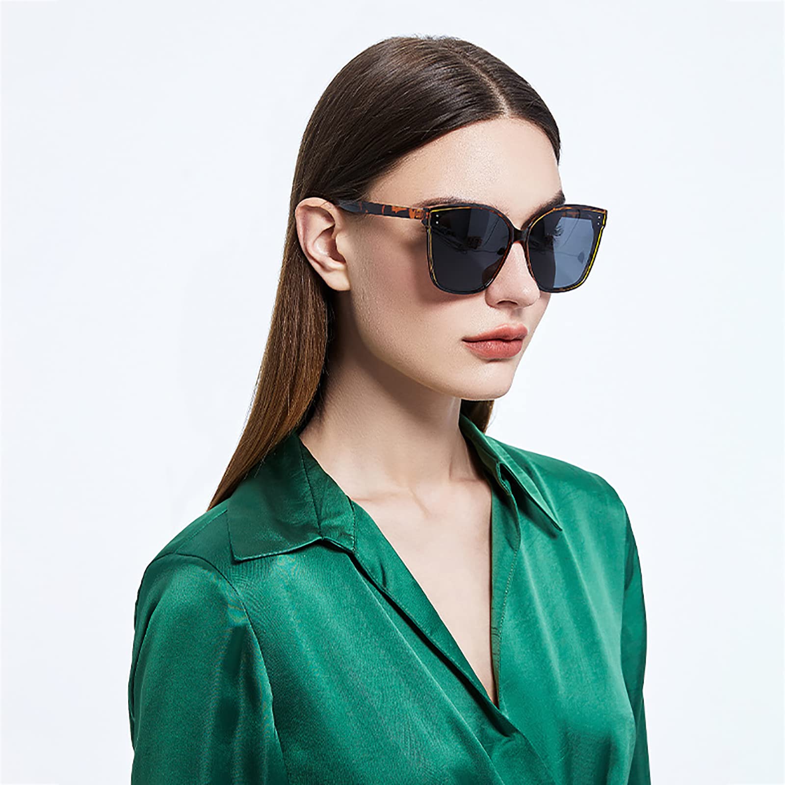 Damskie spolaryzowane okulary przeciwsłoneczne Ochrona UV400 Męskie okulary przeciwsłoneczne do jazdy D (Color : A)