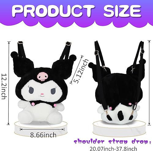 Miniatura 2 de Hiyancy Lindo peluche de dibujos animados para niñas y mujeres, muñeca de felpa de anime suave, perfecta para regalos de cumpleaños de niños y niñas