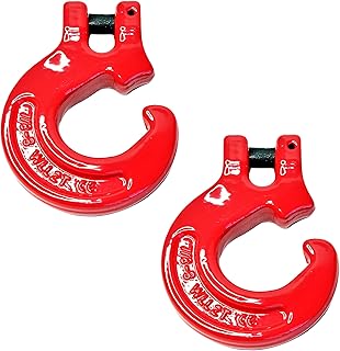(Pack of 2) 5/16" G80 Logging Chain Choker Hook with 2 Tons 4400 Lbs Working Load Limit
