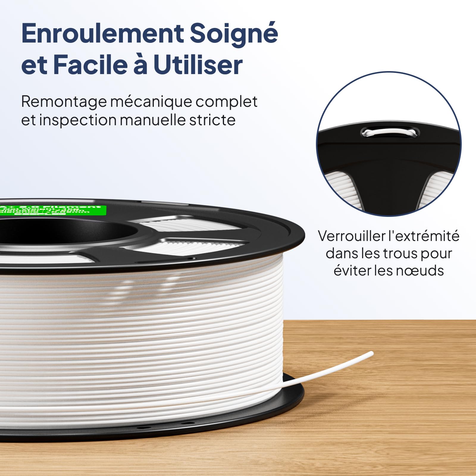 DEEPLEE Filament PLA Plus 1.75 mm Noir et Gris 4kg 4 Bobines pour Imprimantes 3D FDM