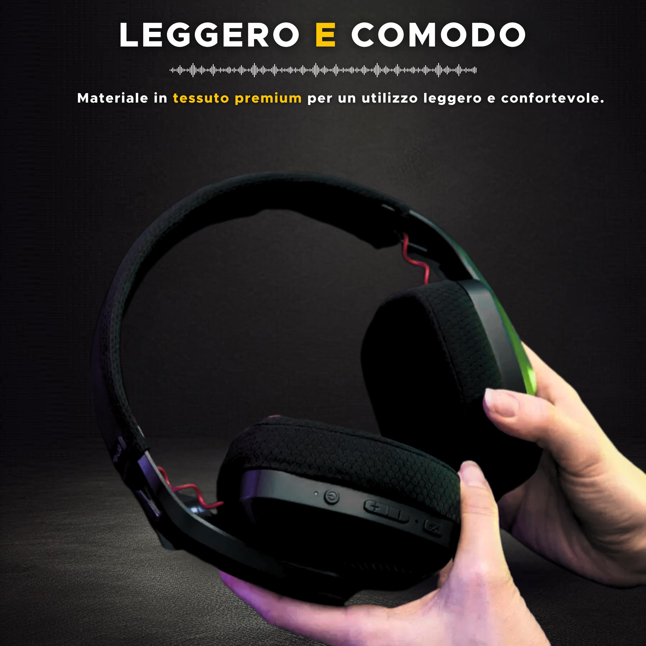 THE G-LAB - Korp Platinium - Cuffie gaming wireless Tripla Modalità: Bluetooth, 2.4GHz e cablato. - Cuffie PS5 /PS4/PC/Androïd/IOS - Audio Stereo di Alta Qualità, Bassa Latenza, Durata 45h – Nuovo | Audio Stereo, Cuffie PS5 /PS4/PC/Androïd/IOS, Autonomia