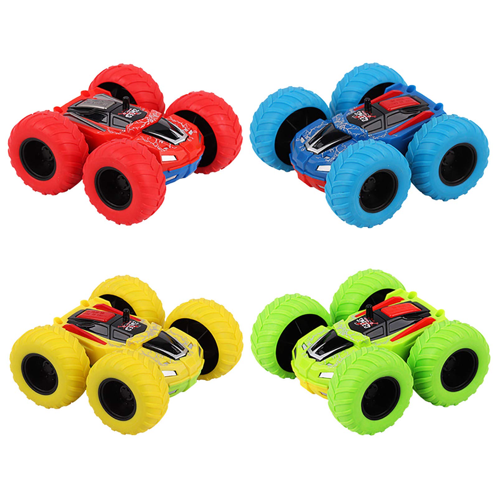 Buy Cars Toys Friction Powered Inertance DoubleSided Vehicles Back