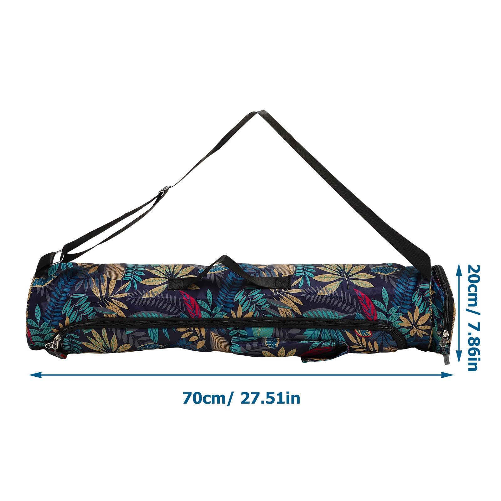 NOLITOY Esterilla Nacional Cilíndrica Bolsa de de Tela para Oxford y Yoga Estampado de Estilo Ligera Fácil de Usar para Gimnasio y Viajes