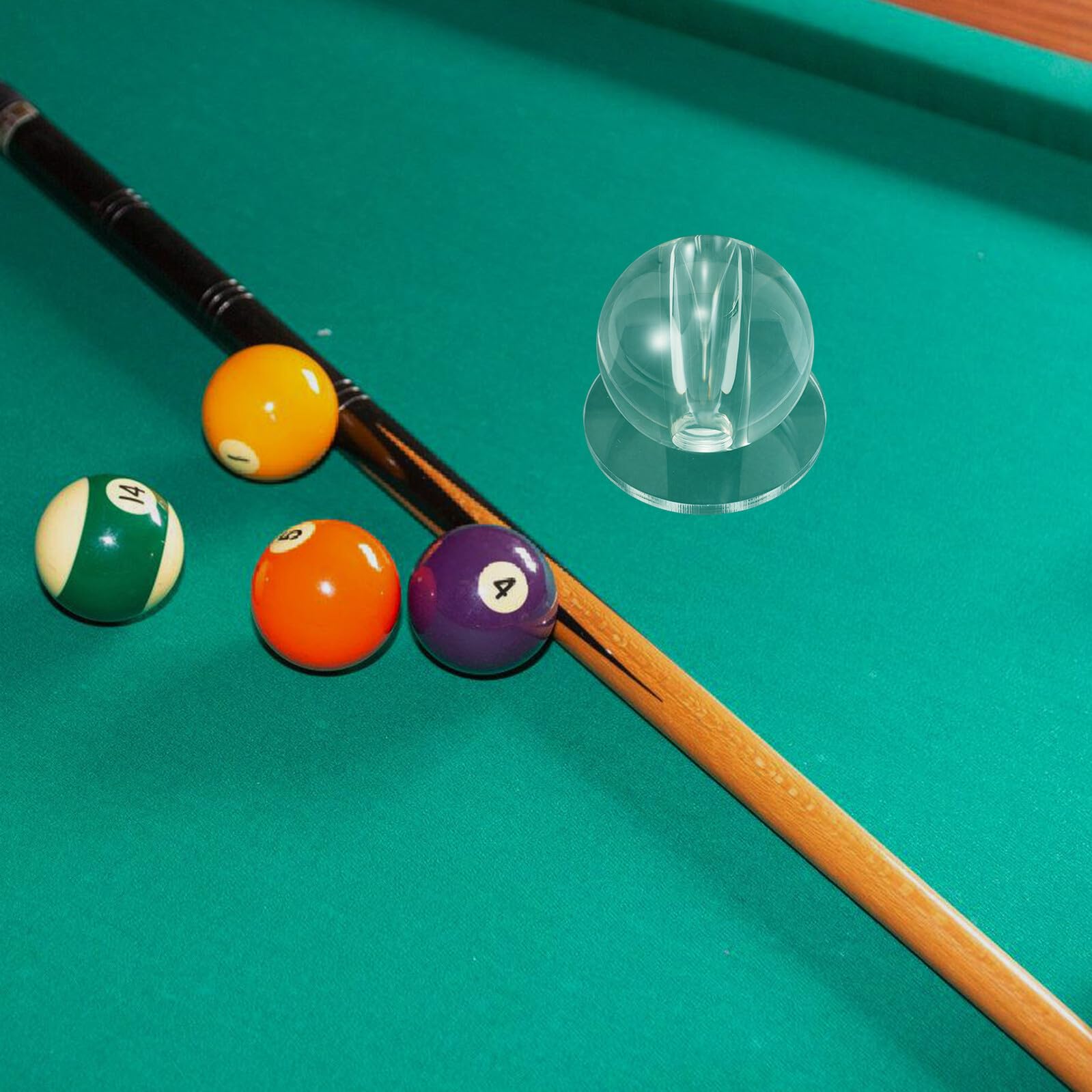 Balle d'entraînement de billard transparente pour snooker et 8 jeux de balle chinois, appareil d'exercice précis pour améliorer le contrôle des queues et