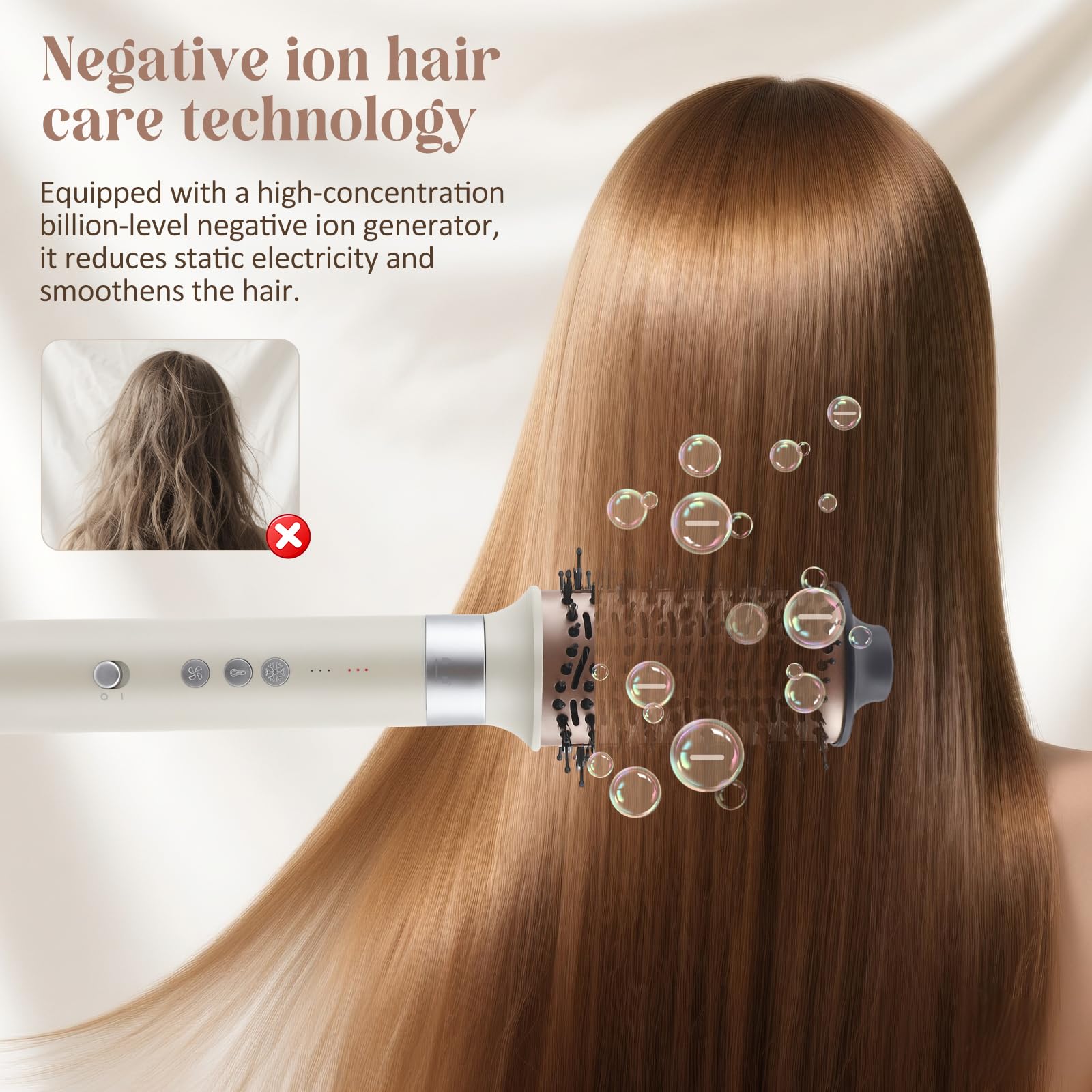 Airbliss Air Styler 6 en 1 Cepillo de Aire Caliente 1400W Iónico Tecnología Coanda