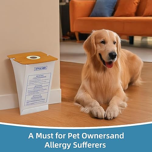 Miniatura 7 de Paquete de 20 bolsas de vacío estilo MM para aspiradoras Eureka Mighty Mite serie 3670 y 3680, sustituye a las bolsas de vacío 60295, 60295A, 60297A