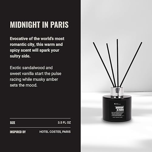 Miniatura 3 de Hotel Collection Mezcla de Aceite para Difusor de Varillas Midnight in Paris Difusor de Varillas de Aromaterapia Esencial de Lujo 4 Meses de