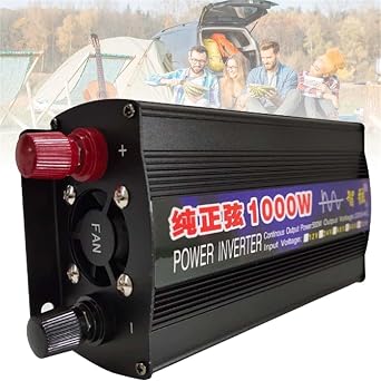 1000W/2000W/3000W/4000W/5000W/6000W/8000W Pure Sine Wave Power Inverter 12V 24V 48V 60V 72V DC to AC 110V 230V Split Phase with LCD Display/Cooling Fans,Off Grid Low Frequency Solar Inverter for Home