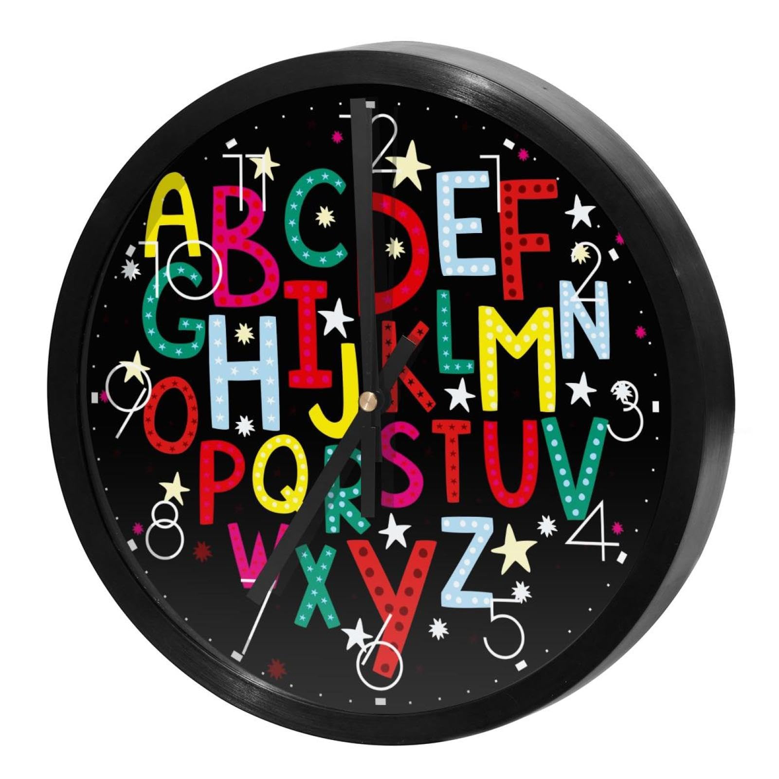Horloge murale silencieuse quartz ronde sans tic-tac fonctionnant avec piles