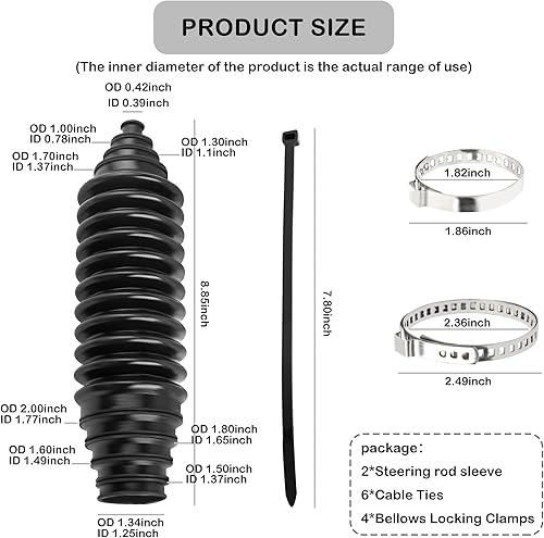 Miniatura 2 de Kit de herramientas para maletero de coche y piñón, juego de herramientas de arranque de silicona a prueba de polvo con bridas y abrazaderas para