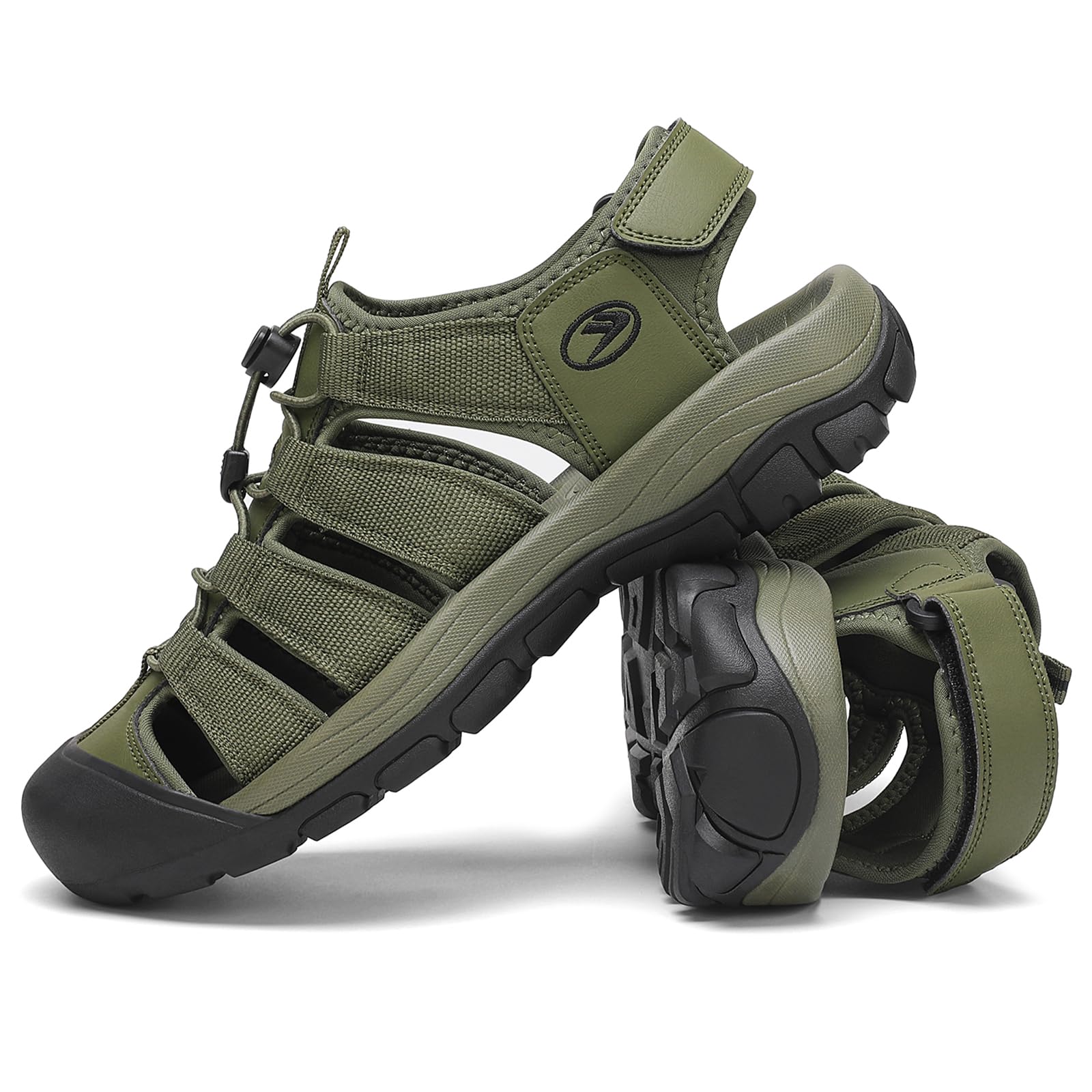 FLARUT Sandali Uomo Estivi all'aperto da Trekking Sportivi Punta Chiusa Scarpe Spiaggia Corsa Casual