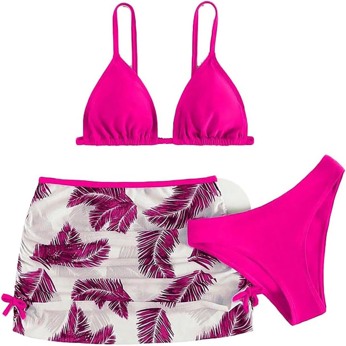 iiniim Swimming Costume for Girls Bikini Swimwear 3Pcs Kids Swimwear Beach Pool Bathing Suit