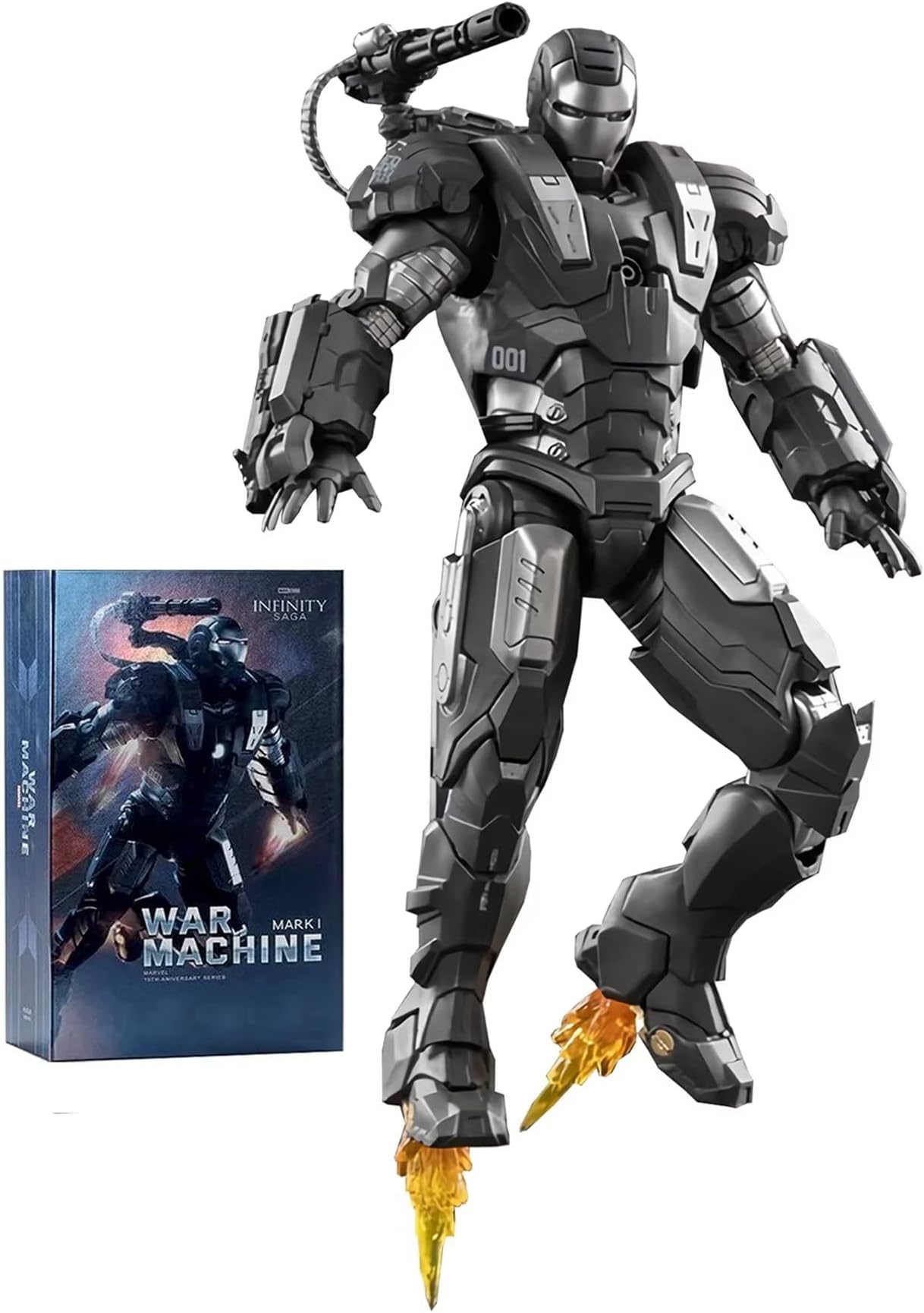 7 Inch Ironman War Machine Mark 1 Action Figure,(1/10 Scale) Exquisite Painting 20 Joints Movable Toy