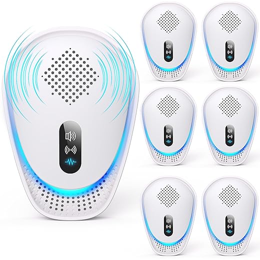 2026 Fooxem Upgraded Ultrasonic Pest Repellent 6 Packs, Mouse Traps Repellent Plug in, 3 Modes, Pest Control, for Mouse, Rodent, Roach, Bugs, Mice, Spider, Ant, Mosquito, Indoor Repeller for Home