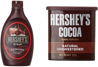 Hershey's Chocolate Syrup, 623g & Cocoa Powder 225g