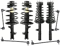 Vista 24 de MOSTPLUS Juego de amortiguador y resorte de puntal delantero compatible para Toyota Avalon 2012-2017 172941/172940, resorte helicoidal, 2 piezas