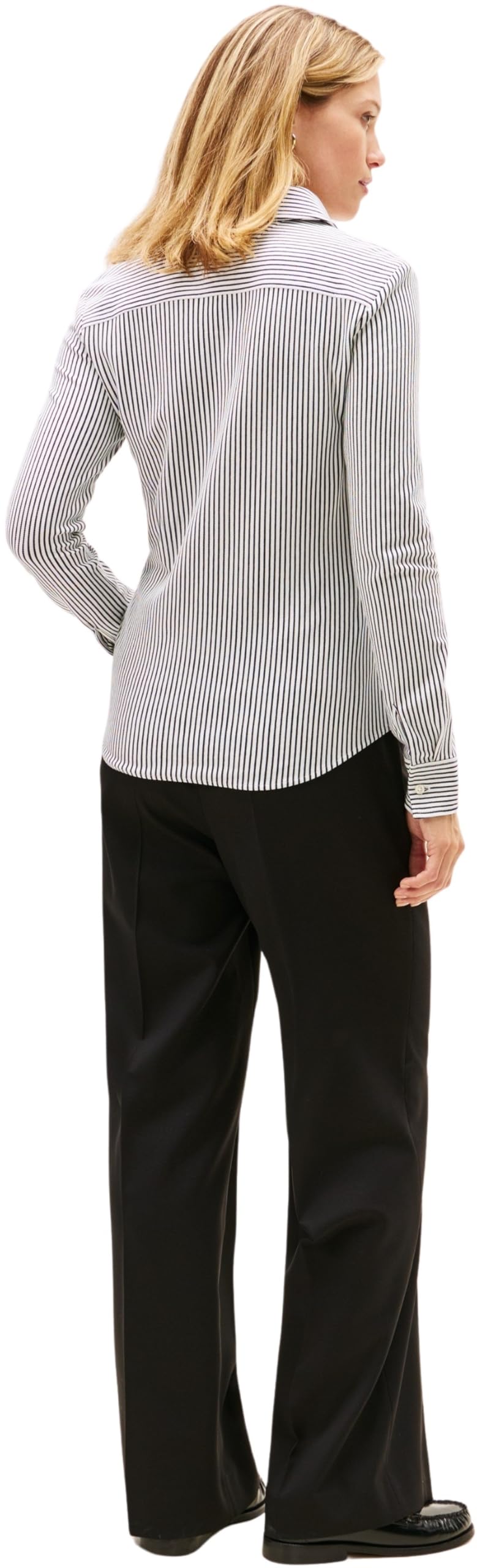 Tommy Hilfiger Camisa Mujer 1985 Slim con Cuello francés