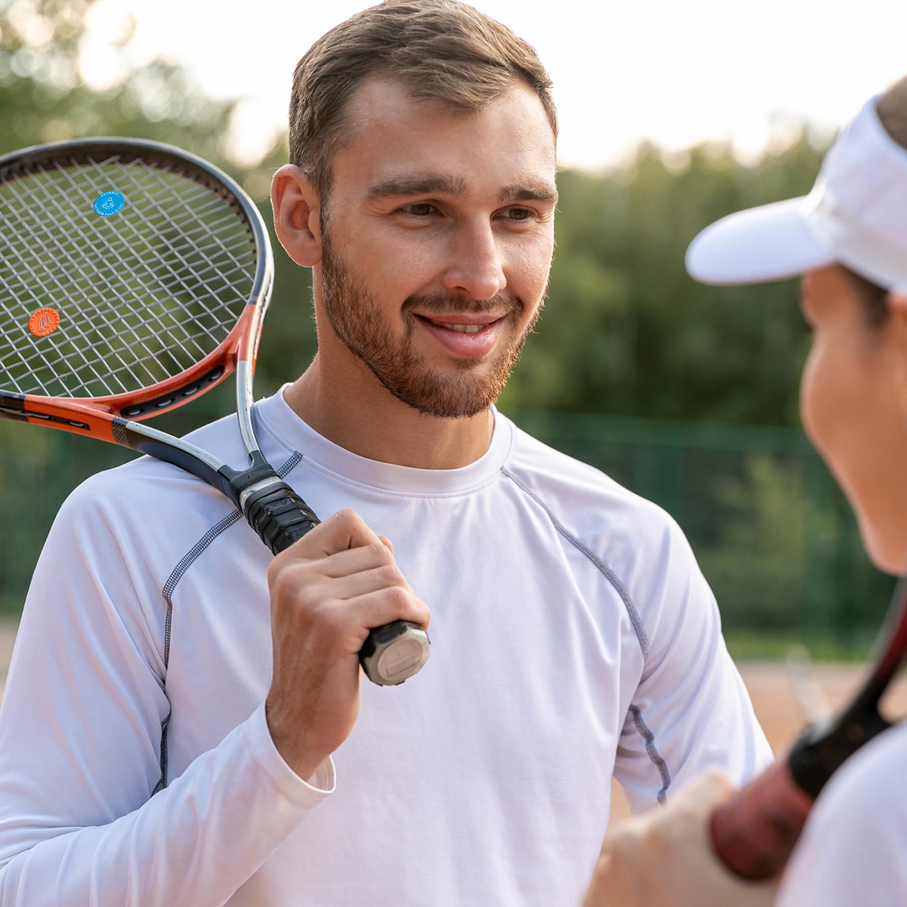 FROSHI Tennis Vibrationsdämpfer – 4er-Pack, Stoßdämpfend, Stylisches Design, Perfekt Fürs Doppel