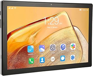 Tablet Android 10, 4G Phone Call 8 Core 5GWiFi Android Tablet PC, Dual Sim Card Slot, 6GB 256GB ROM, Dual Speaker Microfone, Bateria 7000mAh, BT, GPS, Gravity Sensing, Gaming Tablet(Prata)