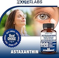 Vista 5 de Astaxantina de 15 mg + Panax Ginseng, suplementos de ginkgo biloba, 90 cápsulas veganas, promueve la energía de la salud ocular, apoyo