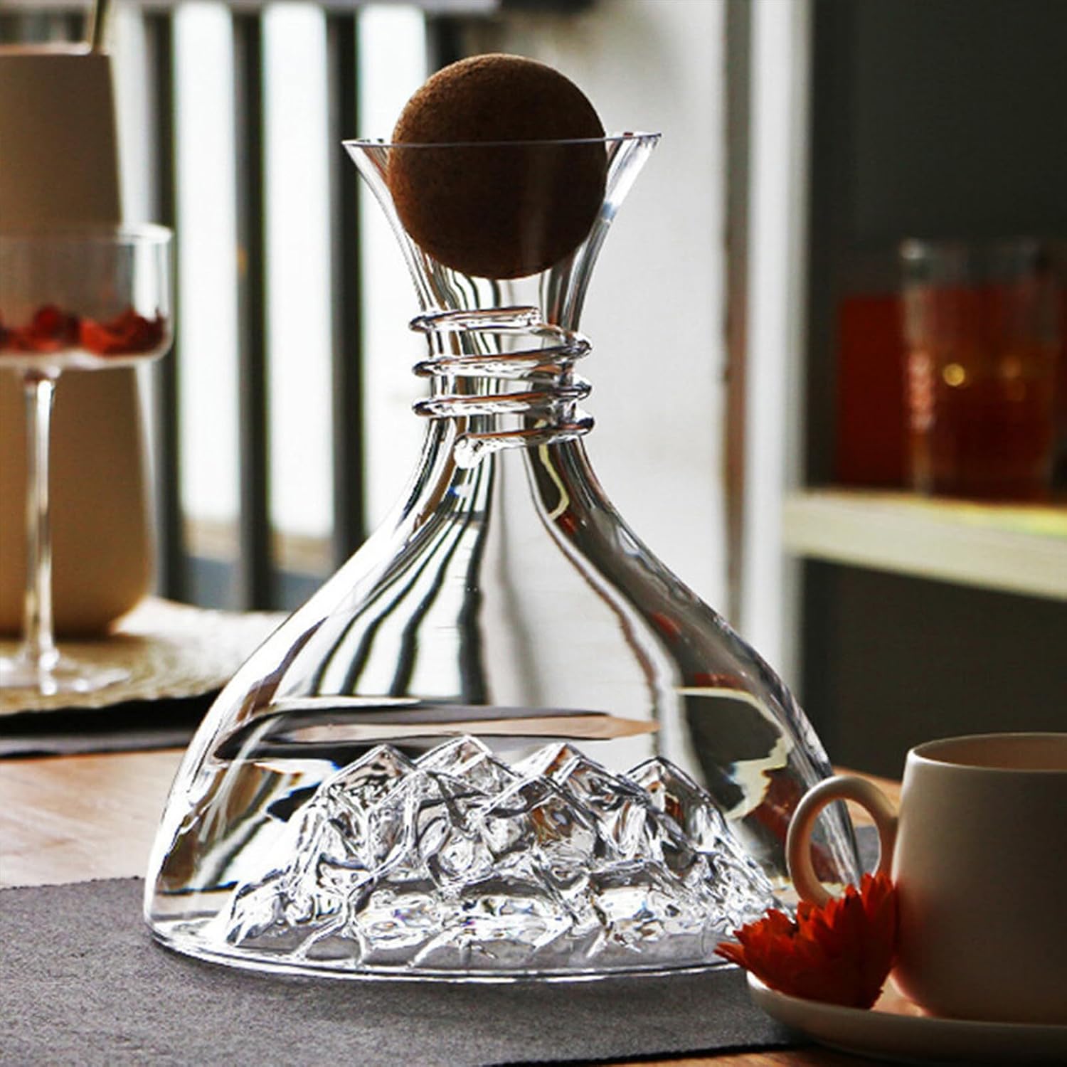 ワインデキャンター - 1800ml サーブウェア | 大容量 ワイン エアレーター - レストラン コレクター ディナーパーティー