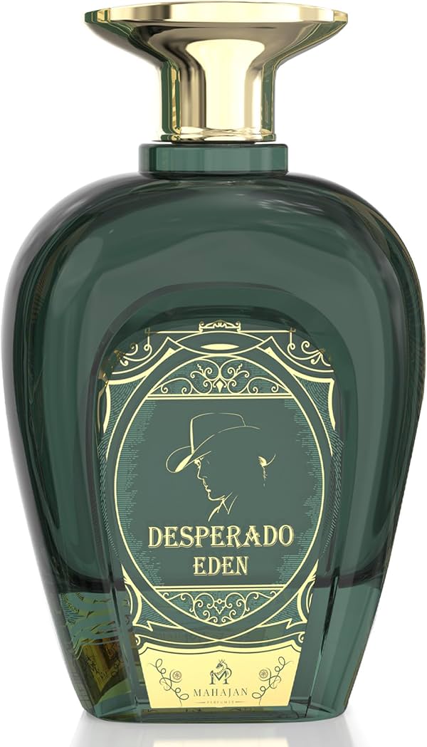 Mahajan Desperado Eden Eau de Parfum – colonia tropical dulce exótica, irresistible con coco cremoso y menta fresca, fragancia de lujo de larga duración para hombre (3.4 oz)