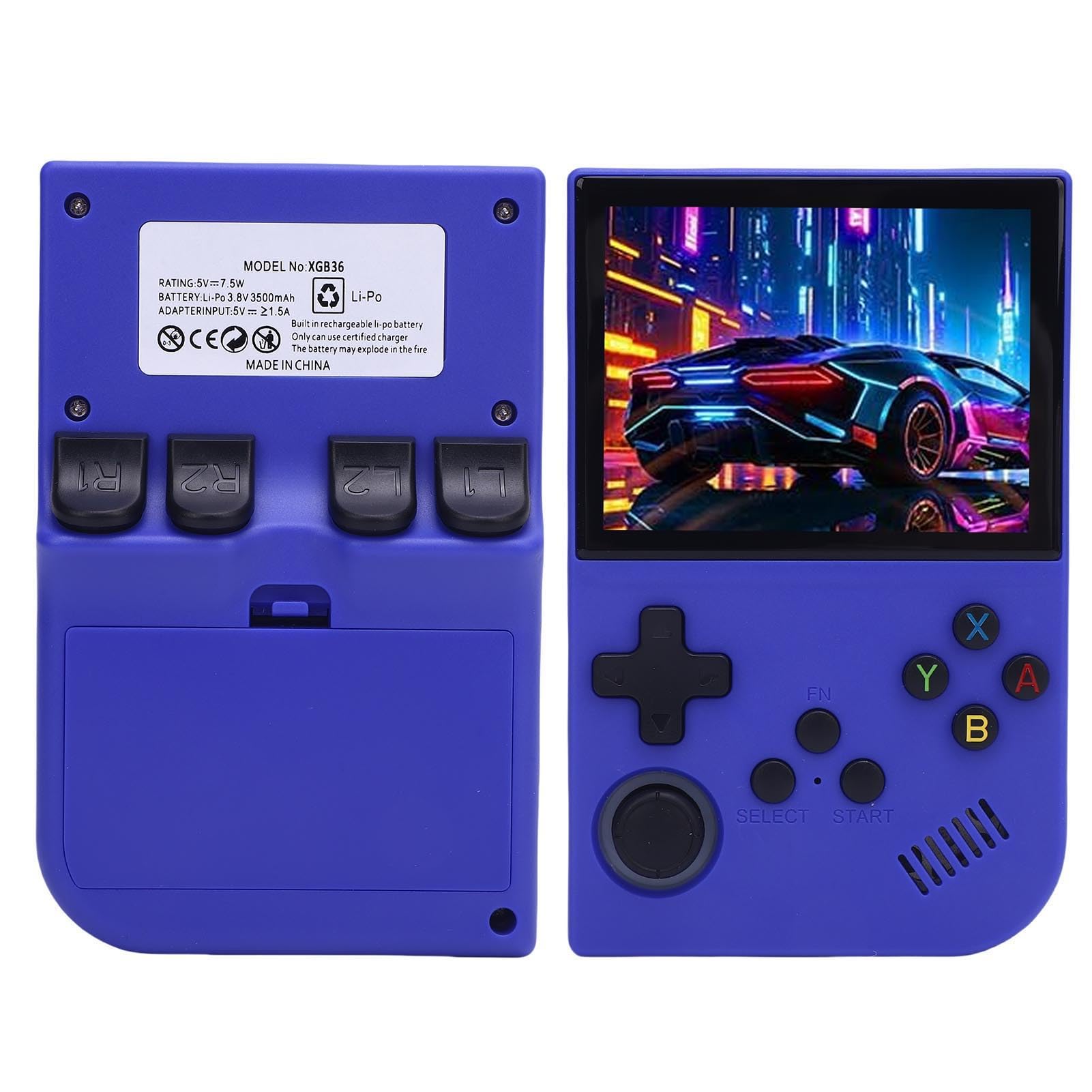 Yinhing Console di Gioco Portatile retrò per Schermo Ad Alta Definizione da 3,5 Pollici 640x480 Batteria da 3500 MAh Supporto per Archiviazione da 128 GB Giochi Multiformato per Giocare Sul (64G)