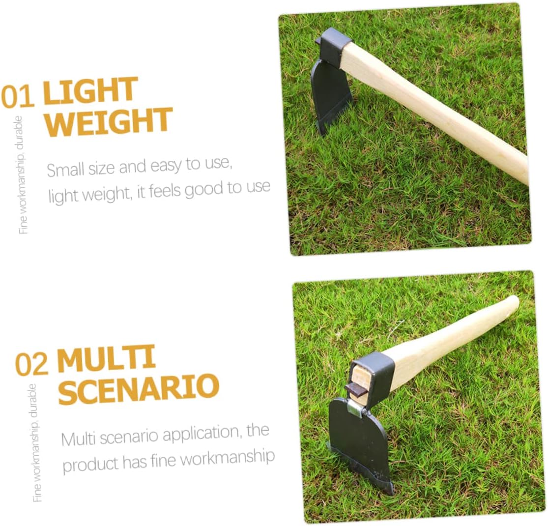 BESPORTBLE 2pcs Gardening Hoe All Handheld Tool for Loosening Soil Weeding and Transplanting Outdoor Gardens and Flower Beds Ergonomic Handle and for Daily Use