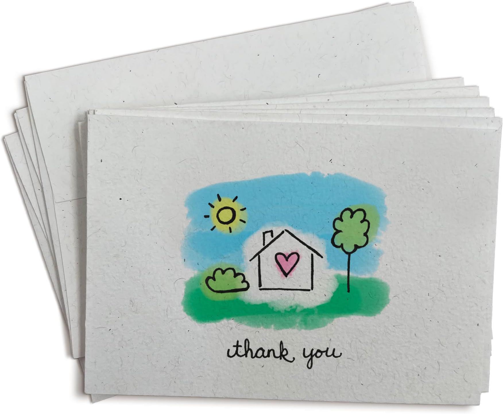 Home Sweet Home Thank You Cards - 24 Greeting Cards with Envelopes