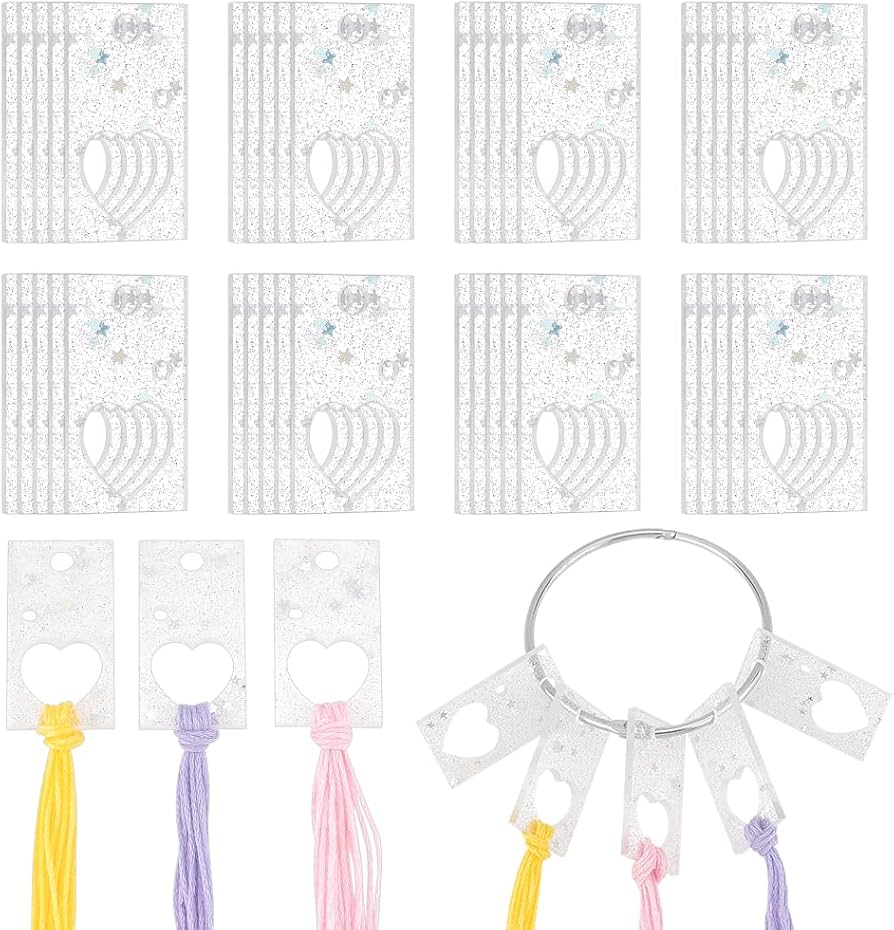 Amazon.co.jp: OLYCRAFT 20個 アクリル糸ドロップ リング付き 長方形