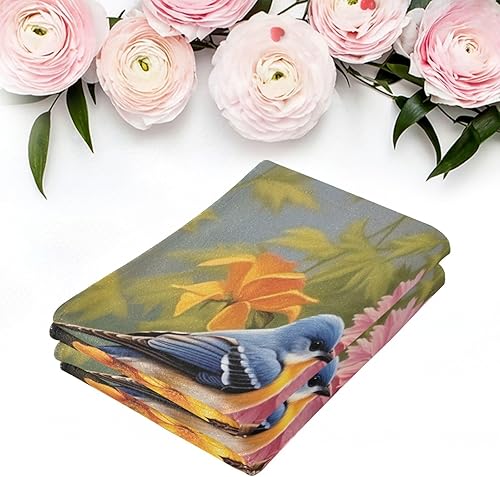 Vista 197 de Juego de 2 toallas de baño de color morado, remolques de mano de lobo, toallas de baño, toallas suaves y absorbentes para baño, cocina, gimnasio