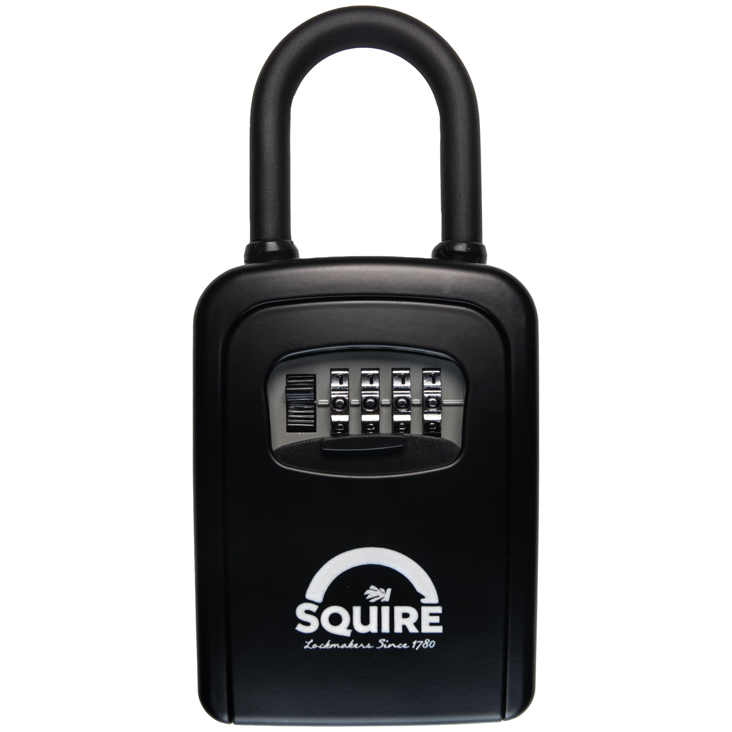 Squire 4 Wheel Combination Key Safe - Portable Outdoor Security - Black