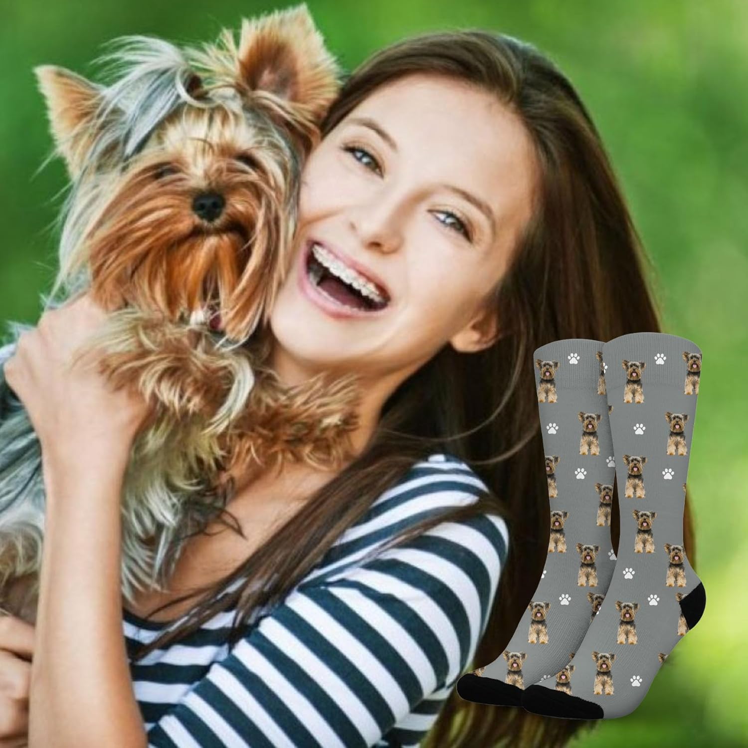 Funny Dog Crew Socks,Cute Dog Athletic Running Socks for Men Women - Image 6