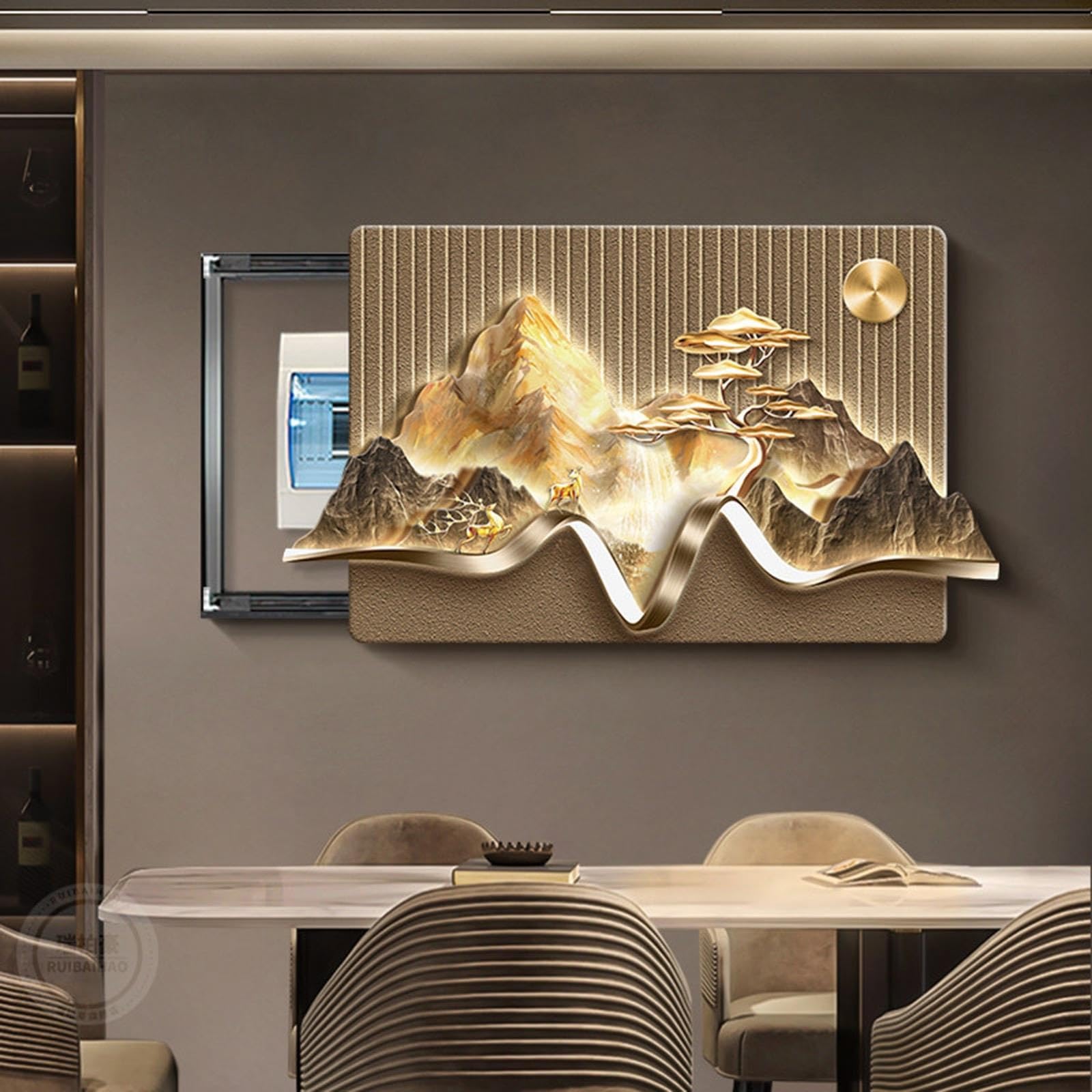 Copri Quadro Elettrico, Paesaggio, 3 Tipi Di Apertura, Arte Murale HD