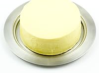 Vista 2 de Zoie + Chloe Mantequillera redonda de acero inoxidable con tapa fácil de sostener