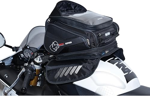 Miniatura 3 de Oxford - OL345 Bolsa de tanque negra de 30 L (motocicleta con montaje en correa S30R)