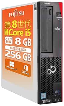 送料込 I5 8世代 8GB SSD256GB 小型デスク 富士通 D588/T 富士通 ESPRIMO D588/T(CPU：Core i5 8500 3GHz/メモリ：8GB