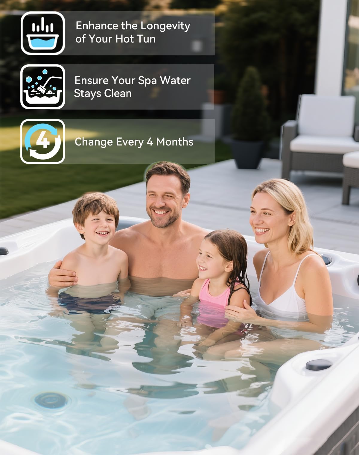 Cartuchos para sistema de sal. Cartucho de sal de aguas termales compatible con cartucho de sistema de sal de agua dulce para jacuzzi y clubes de spa (paquete de 2)