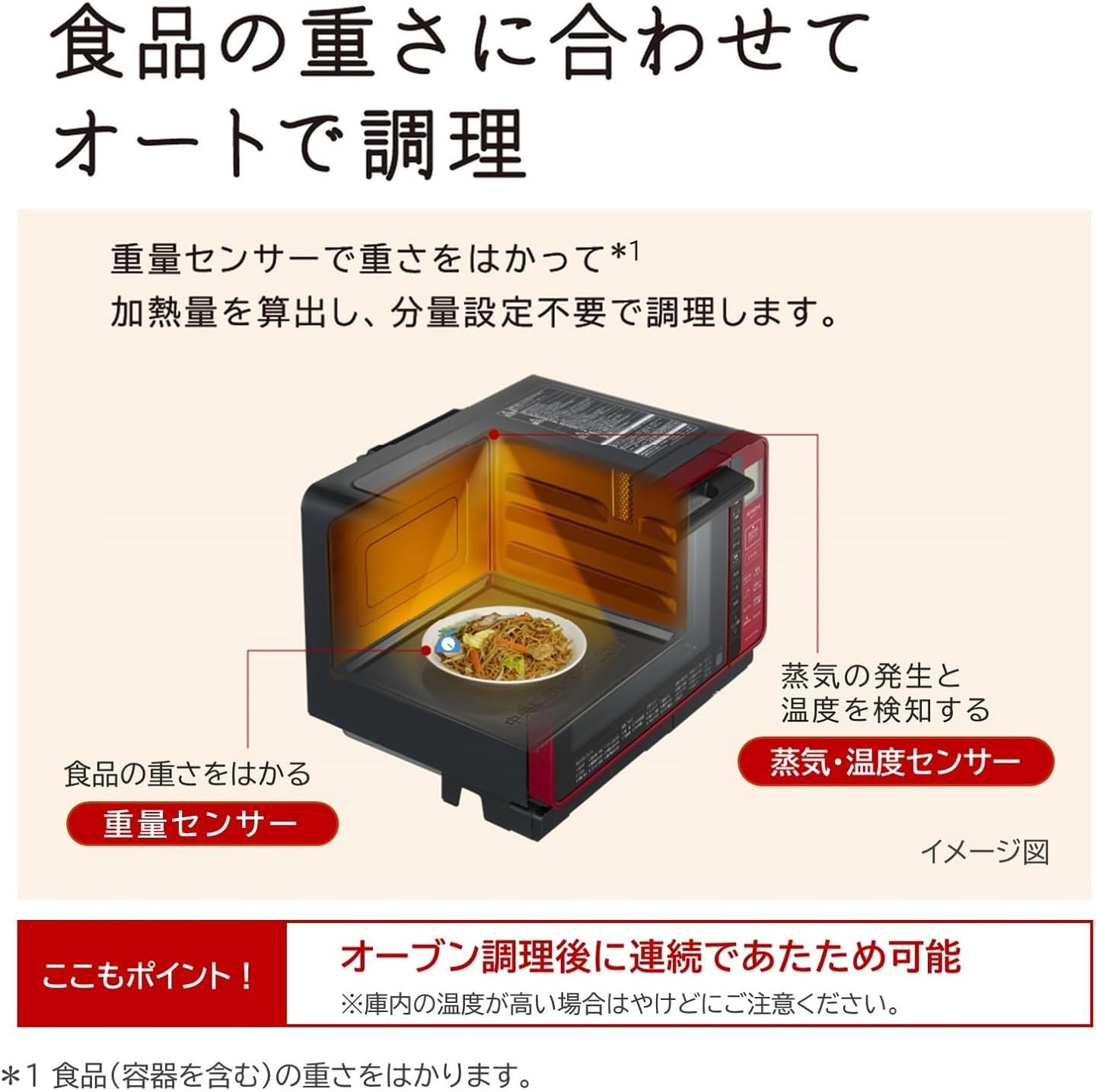Amazon | 日立 オーブンレンジ ヘルシーシェフ 22L MRO-S7A R レッド