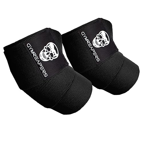 Gymreapers Weightlifting Elbow Wraps (1 Pair) - Flexible 40'' Elbow Compression Strap & Joint Support Brace - for Bench Press, Powerlifting, and Pressing