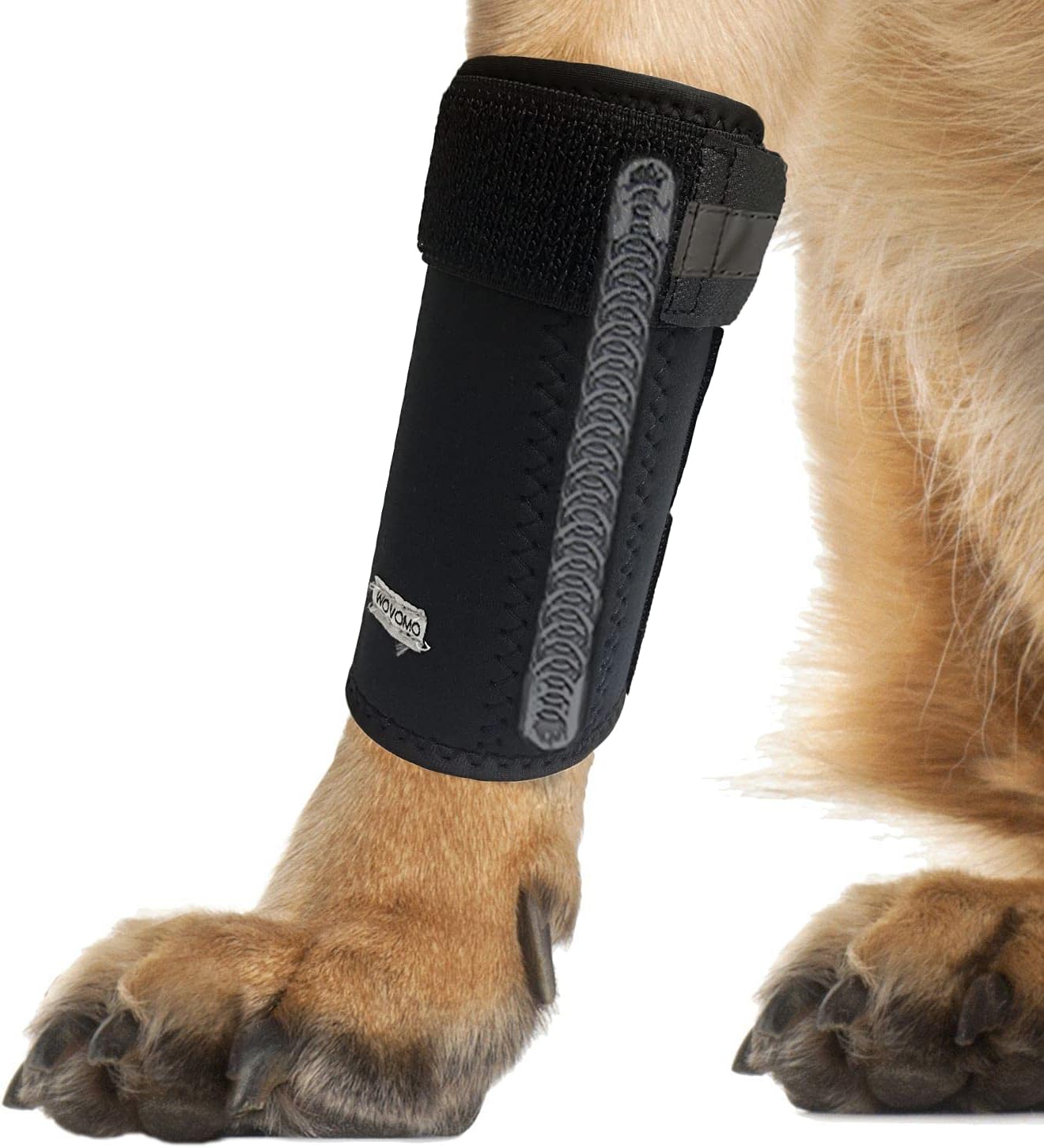 Dog Canine Front Leg Brace Wrap, Pair of Dog Leg Compression Sleeve Wrap with Metal Strips Protects Wounds Brace Heals and Prevents Injuries & Sprains Helps Arthritis S/M