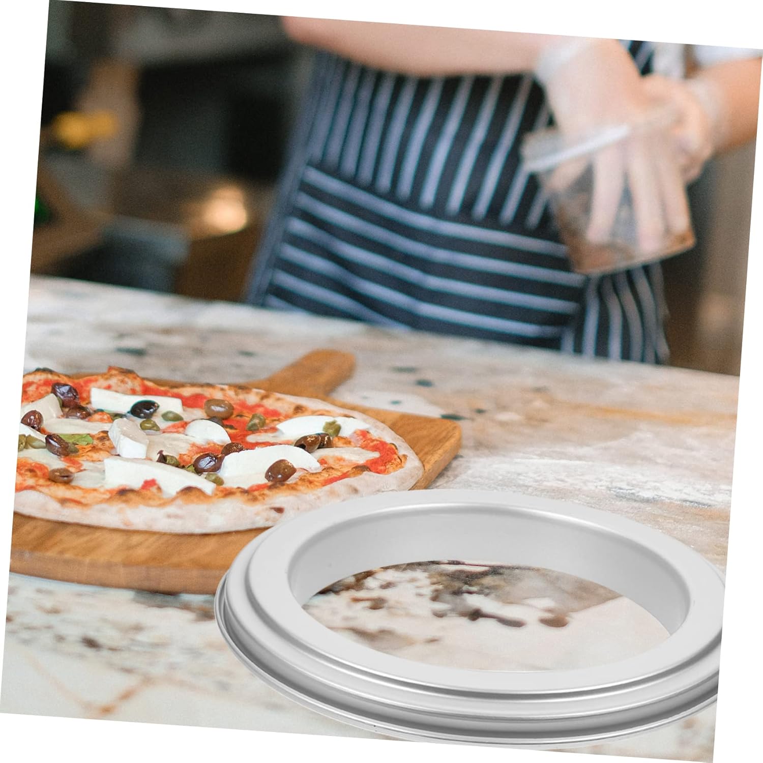 Ciieeo 4pcs Nonstick Pizza Saucing Baking Tool for Pies and Cakes - Simple Design for Effortless Use and Cleaning