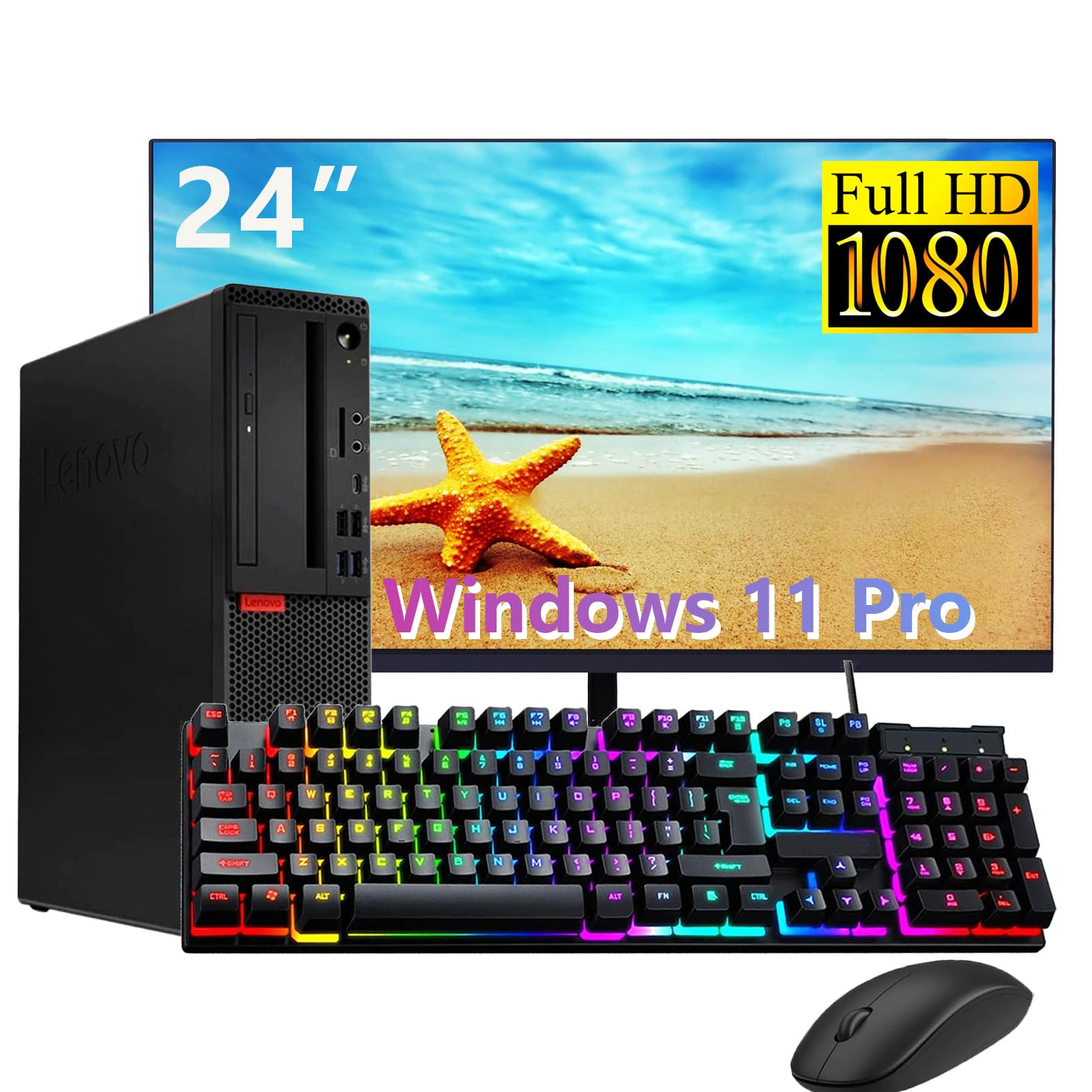ミニPC Lenovo ThinkCentre M720s Office2021 Lenovo ThinkCentre M720S SFF PC, Win 11 Pro Desktop, New 24