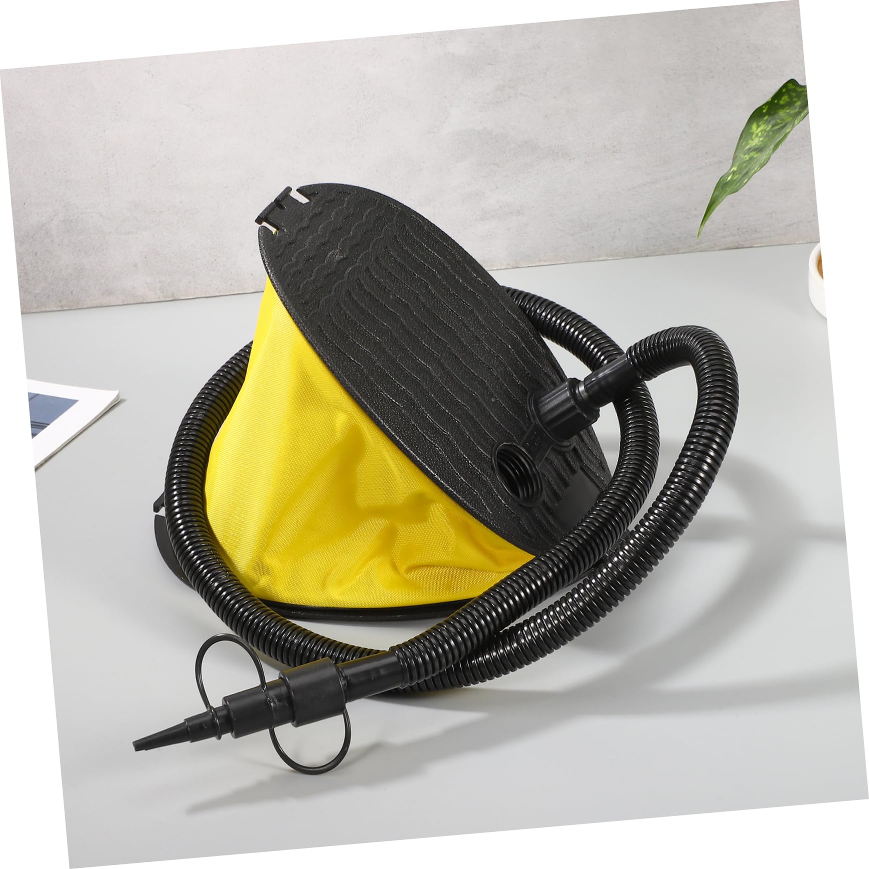 MAGICLULU 2 Stück Blasebalg Fußpumpe mit Adaptern Tragbare Luftpumpe für Camping Luftbett Yoga Ball Aufblasbare Matratzen und Kissen Schnelles Aufpumpen und Ablassen ohne Strom