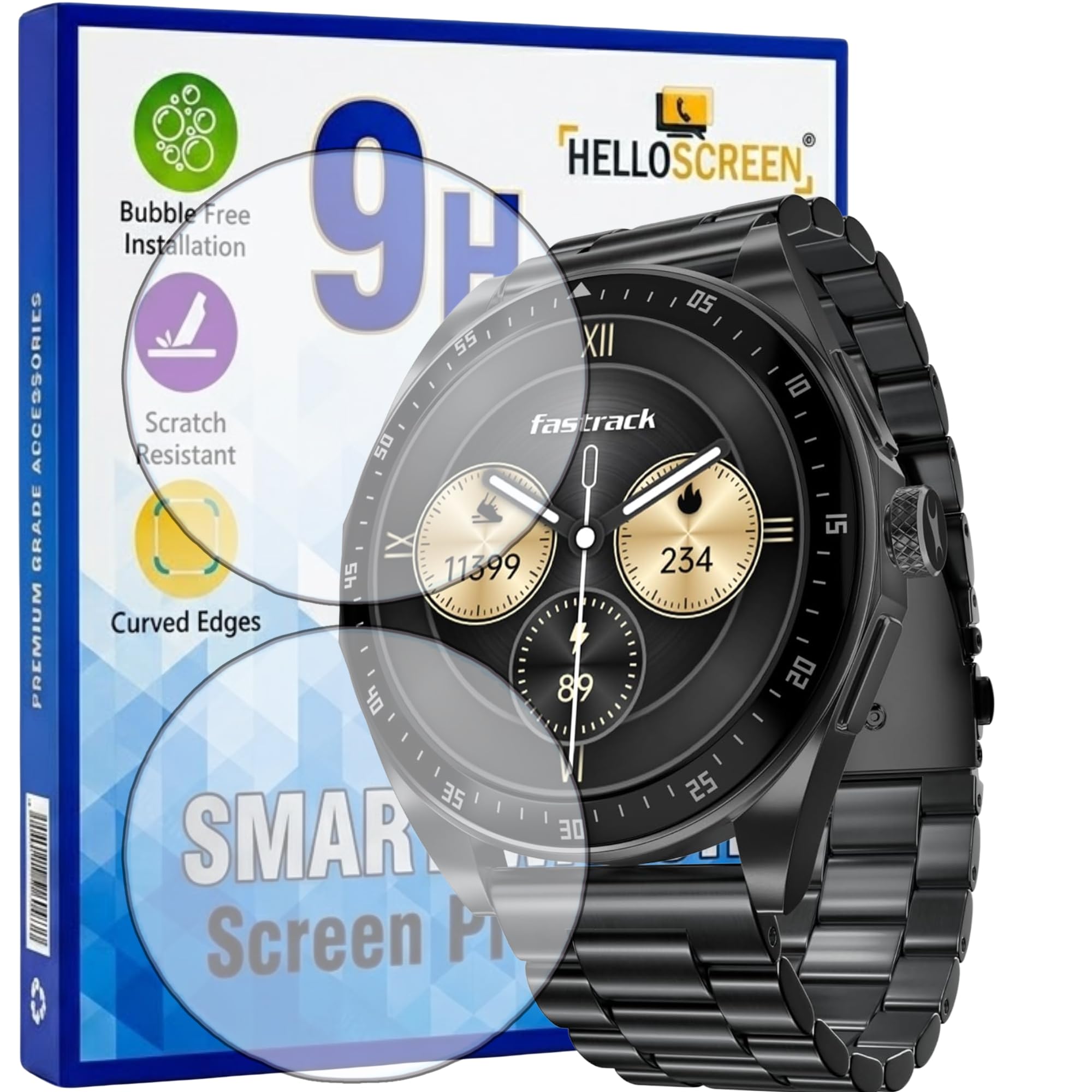 Casio F-91W Screen Protector - 2 Pack, Scratch Resistant -26 Casio F-91W Screen Protector - 2 Pack, Scratch Resistant -26