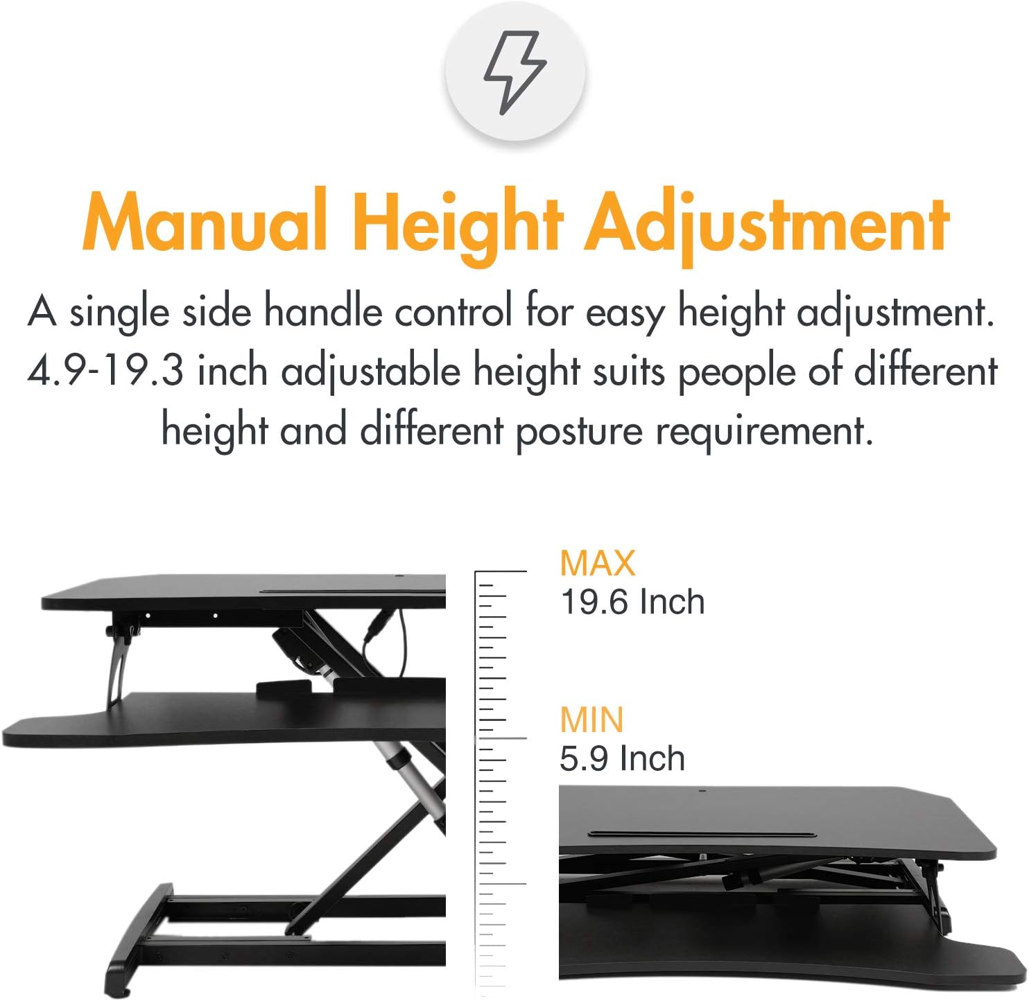 🔥 Crаzу Dеаlѕ Electric Standing Desk Converter, 34 Inch Height Adjustable Electric Stand Up Desk Riser Converter with Built in USB Port and Keyboard Tray for Standing or Sitting, One Key Lift, Black Fеаturеd Prоduсt Electric Standing Desk Converter, 34 Inch Height Adjustable Electric Stand Up Desk Riser Converter with Built in USB Port and Keyboard Tray for Standing or Sitting, One Key Lift, Black
