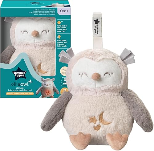 Miniatura 7 de Tommee Tippee Peluche Quitamiedos y Duermebebés Deluxe para Bebés y Niños Pequeños con Luz, Sonido y Sensor de Llanto, 6 Sonidos Relajantes yLuz