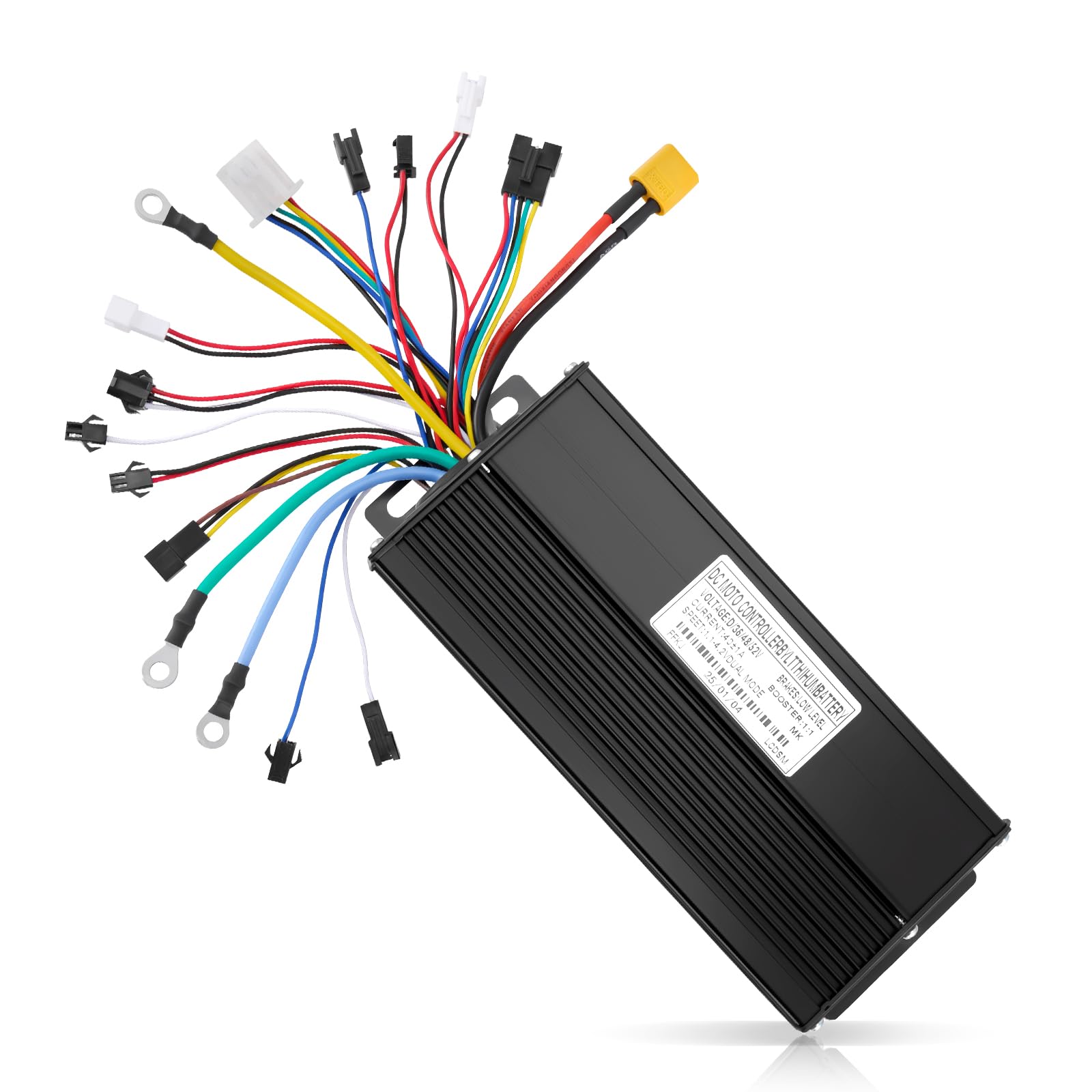 40A E-Bike Brushless Controller, 36V/48V/52V Sine Wave 1500W/2000W, Compatible with SW900 EBike Display, 3 Modes, IP54 Waterproof, Aluminum Alloy Shell for Electric Bicycle E-Scooter Motor Control